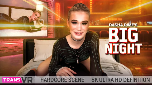 Dasha Dime performs anal and oral sex in a TransVR production featuring 60 FPS adult VR content.