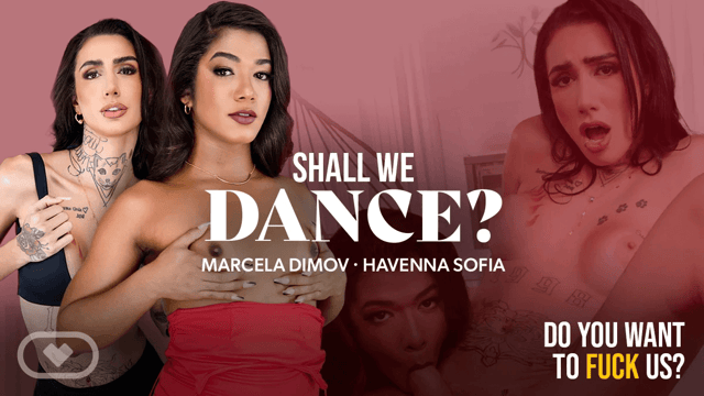 Havenna Sofia and Marcela Dimov perform anal sex in a VR POV scene filmed in 8K resolution with Brazilian models.