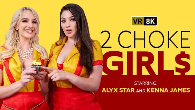 Kenna James and Alyx Star perform oral sex in a 4K VR POV scene with 60 FPS playback.