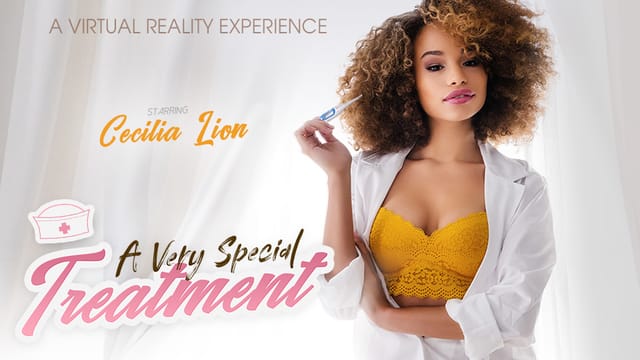 Cecilia Lion performs an interracial POV blowjob in 4K VR with 60 FPS playback.