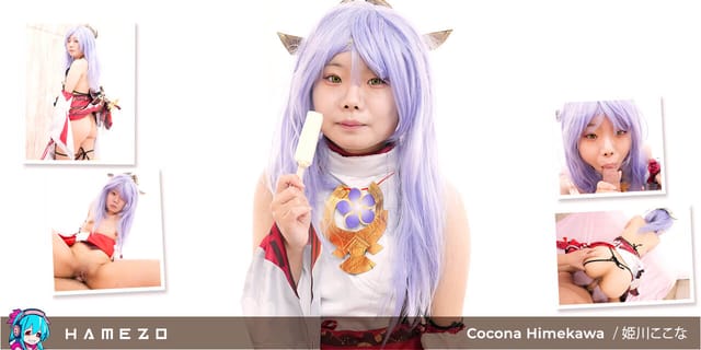 Cocona Himekawa performs vaginal sex and a blowjob in a POV VR scene by Hamezo