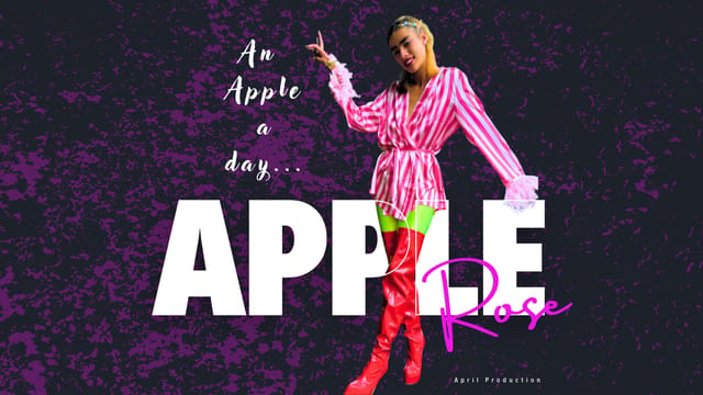 Apple Rose wearing boots and ponytails performs vaginal sex and a blowjob in an adult VR POV scene by April Movie Productions.