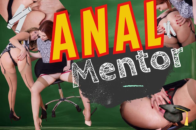 Kaira and Julia North in garter belts engage in anal play for StockingsVR non POV adult VR video in 6K 60 FPS.