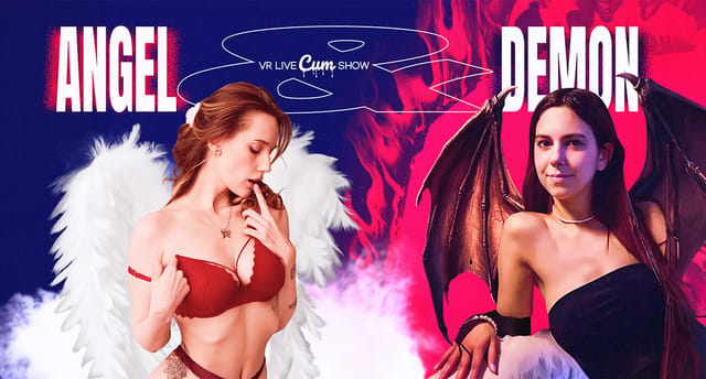 Alice Dusk and Luna Joy perform music in garter belts during close up vaginal sex in this adult VR video by Dreamcam
