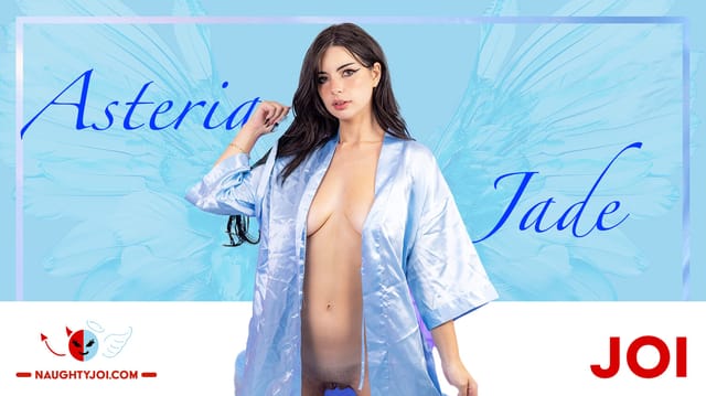 Asteria Jade features in a close-up non-POV adult VR video with medium breasts.