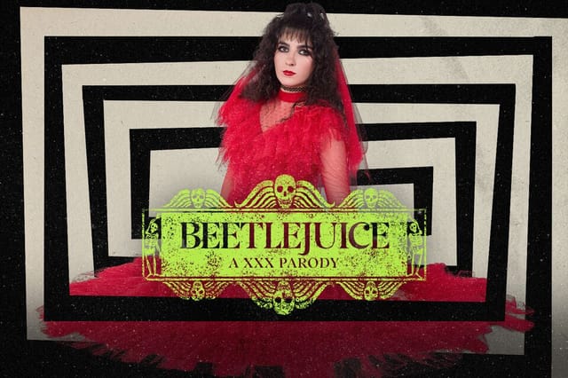 Nikki Slick performs a Beetlejuice parody in an adult VR video featuring POV and close up vaginal sex scenes.