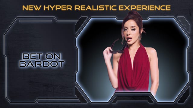 Brunette Vanna Bardot masturbates solo in a VR passthrough experience produced by BRAINDANCE VR