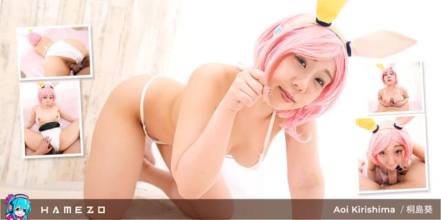 Aoi Kirishima performs a boobjob and vaginal sex in a POV VR scene produced by Hamezo featuring food themes.