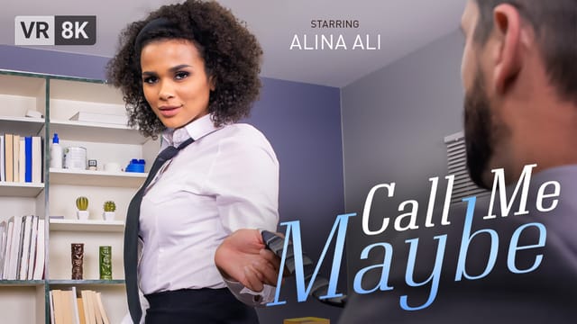 Alina Ali gives a blowjob in an interracial VR Bangers 4K 60 FPS virtual reality scene with big tits