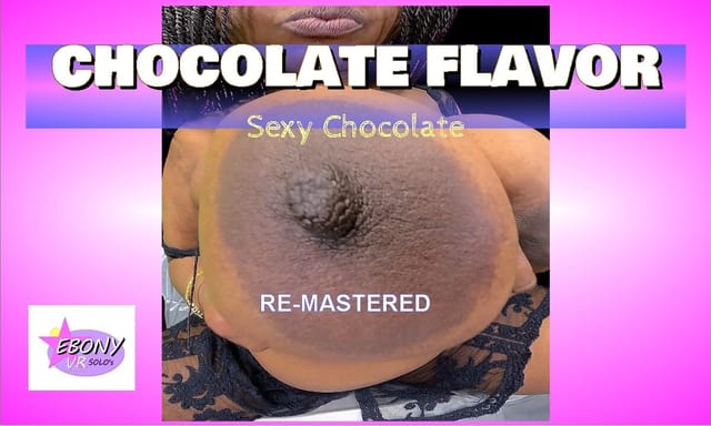 Sexy Chocolate performs a fishnet stripdance while smoking in a chocolate themed passthrough VR video by Ebony VR Solos