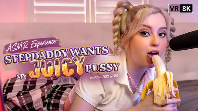 Lexi Lore performs a stepdad blowjob in a POV VR scene for VR Bangers