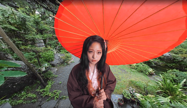 Mitsuki Nagisa performs a blowjob and handjob as a succubus in a VR POV roleplay scene produced by TMA.