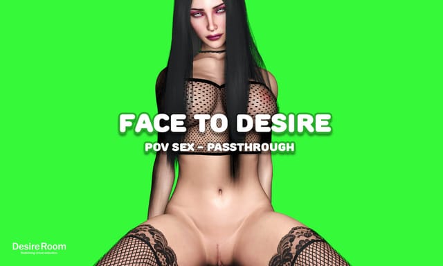 Brunette woman in passthrough VR POV with big tits during intimate 6k action in a dimly lit room