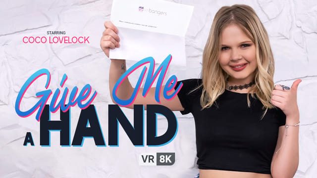 CoCo Lovelock performs a hand job in a POV scene with VR Bangers in 4K quality.