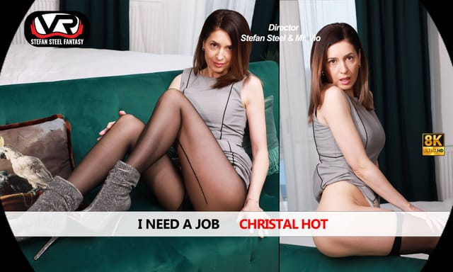 Christal Hot performs vaginal sex and oral services in a realistic VR POV scene directed by Stefan Steel Fantasy.