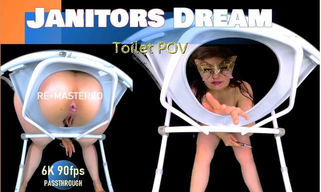 Juliette Love in a wet shower solo passthrough VR scene remastered from Ebony VR Solos with 6K resolution and 90 FPS.