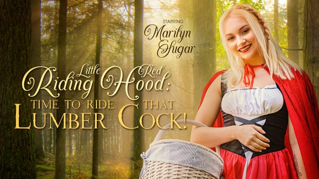 Marilyn Sugar performs a blowjob in a forest setting for VR Bangers with 4K resolution and 60 FPS.
