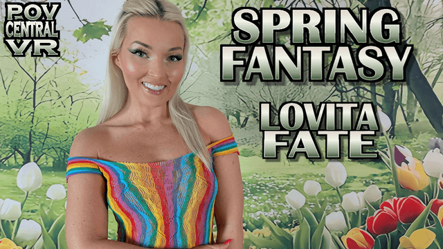 Lovita Fate performs oral and vaginal sex in a spring setting during this POV Central VR production shot at 60 FPS.