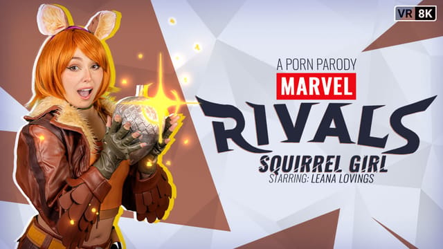 Leana Lovings performs vaginal sex and a blowjob in a Marvel Rivals Squirrel Girl parody filmed in 60 FPS VR
