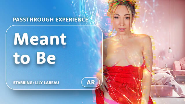 Lily LaBeau performs vaginal sex and a blowjob in this passthrough VR video with close up details.