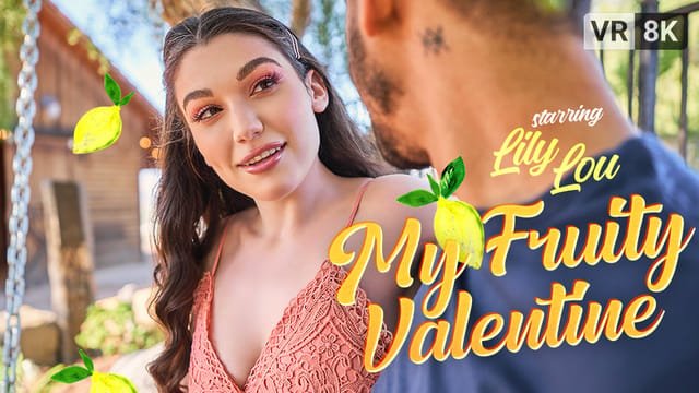 Brunette model Lily Lou performs a POV sexual act outdoors in a VR Bangers 4K video with 60 frames per second.