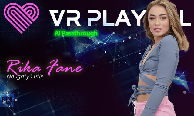 Rika Fane performs a blowjob and vaginal sex in a VR passthrough close up by VR Playful