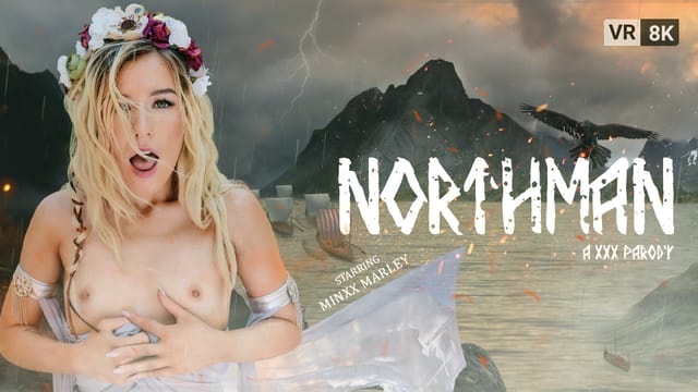 Minxx Marley performs a POV blowjob in cosplay outdoors in 60 FPS VR.
