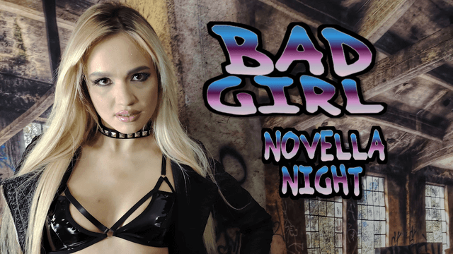 Novella Night performs vaginal sex and blowjobs in a POV VR scene with 60 FPS quality and breast touching.