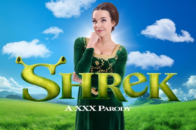 Rissa May portrays Shrek parody character in this 8K VR POV scene featuring vaginal sex and oral stimulation.