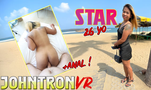 Sara JohnTronVR twerks and receives vaginal sex and a blowjob in a JohnTronVR 8K VR POV scene.