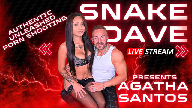 Agatha Santos undergoes a casting with Snake Dave in an adult VR scene featuring vaginal sex and medium tits