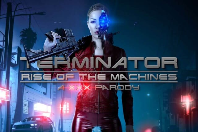 Cherry Kiss performs oral and vaginal sex in a Terminator parody VR scene featuring close up POV and 8K resolution.
