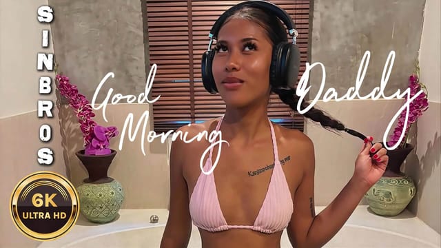 Kan performs oral sex and vaginal intercourse in a morning POV VR scene from Sinbros VR