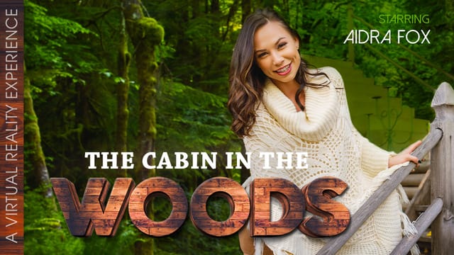 Aidra Fox performs a POV blowjob in a cabin setting, captured in 4K VR with 60 FPS passthrough.