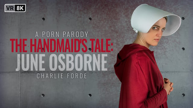 Charlie Forde as June Osborne in a VR POV blowjob wearing boots in 60fps passthrough