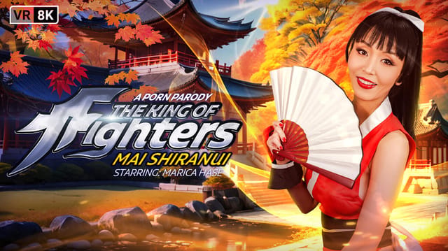 Marica Hase performs a POV blowjob on the King of Fighters Mai Shiranui parody in this 37-minute VR adult video.
