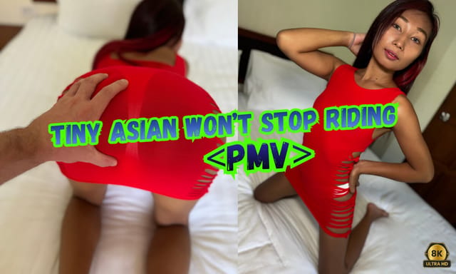 Emilia Swift performs a VR POV blowjob while riding, featuring AsianSexVR production with 8K resolution and music sync.