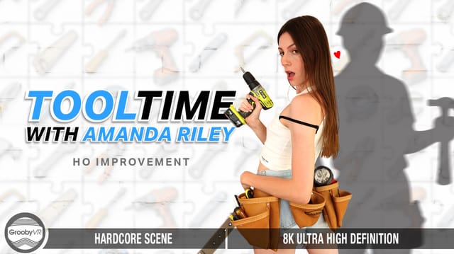 Amanda Riley performs anal and oral acts in a role play POV scene produced by GroobyVR in 60 FPS virtual reality.