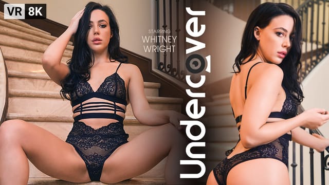 Whitney Wright performs a footjob and blowjob in a 4K VR Bangers undercover POV scene recorded at 60 frames per second
