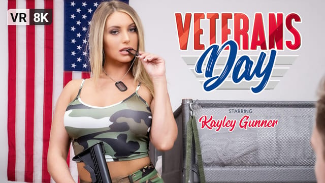 Kayley Gunner performs a POV blowjob in a VR production featuring 4K resolution and 60 FPS gameplay.