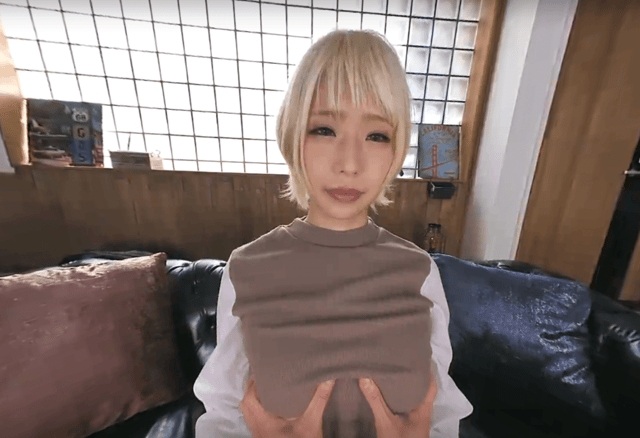 Alice Otsu plays a mannequin girlfriend in a softcore VR role play with big tits, filmed in 60fps POV style.