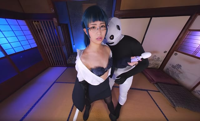 Megu Mio, Mizuki Amane, and Mei Satsuki perform vaginal sex and blowjob in this VR POV adult video with close up shots.