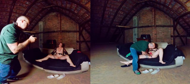 Vexxy Bliss performs anal and oral sex in a non POV adult VR photoshoot setting with medium tits and 60 FPS quality.