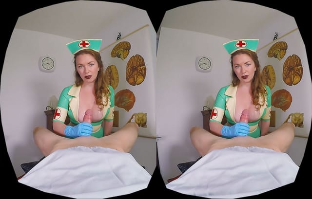 Mistress T performs a POV blowjob in a 4K VR scene featuring big tits and a large body type.