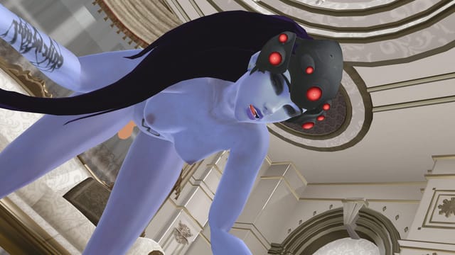 Widowmaker from Overwatch receives rear penetration in this 4K 3D VR anime parody video featuring 60 FPS animation.