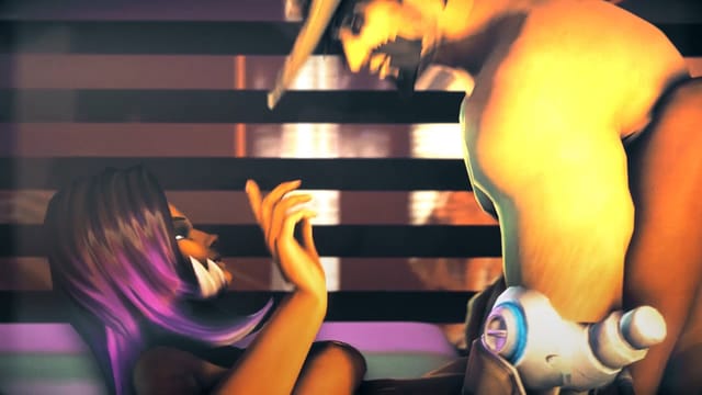 Sombra and McCree perform an intimate VR sex scene in 4K resolution featuring a 180-degree view of the characters from DarkDreams.