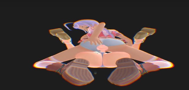 Anime women perform group sex and oral acts in a 180 degree VR scene with large breasts in 4K resolution.