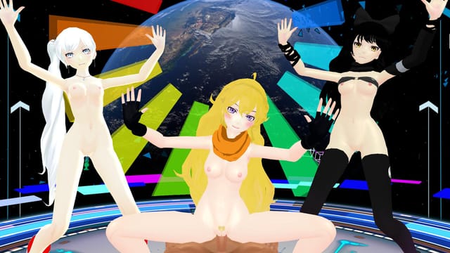 Anime character Mi dances in a VR parody scene produced by Lewd FRAGGY in 4K resolution