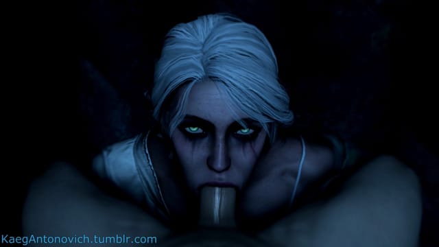 CGI model Ciri performs a blowjob under moonlight in this 180 degree VR scene featuring 4K resolution and 3D graphics.