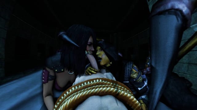 D'Vorah and Mileena's Pre-Match Warmup CGI Girl DarkDreams — photo 2
